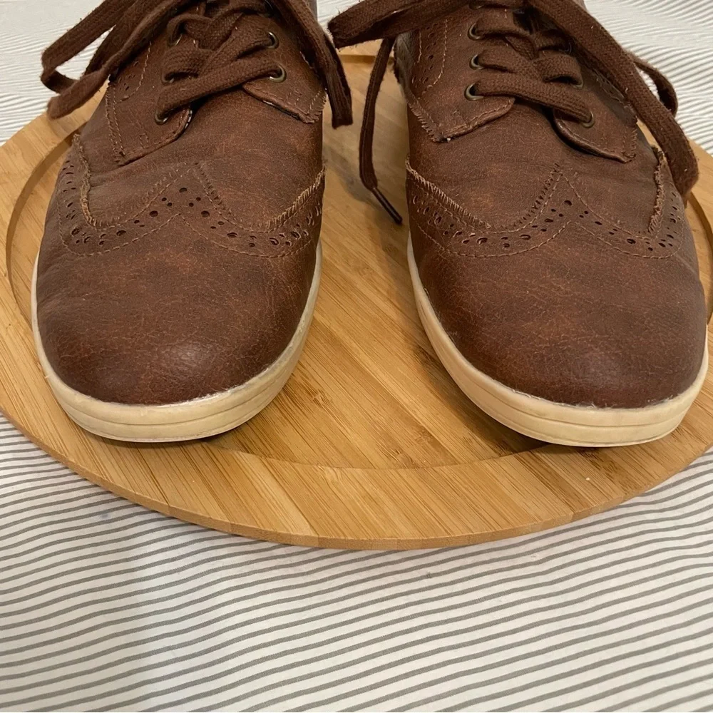 BEN SHERMAN‎ Nicholas wingtip Oxford sneakers chestnut brown Men’s 10